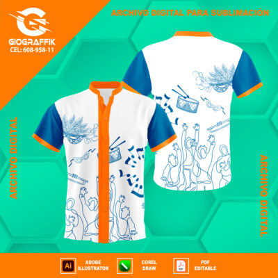 BLUE ORANGE CARNAVALERO WHITE