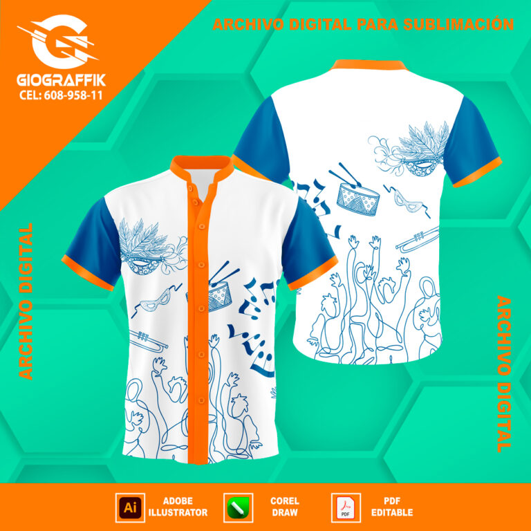 BLUE ORANGE CARNAVALERO WHITE