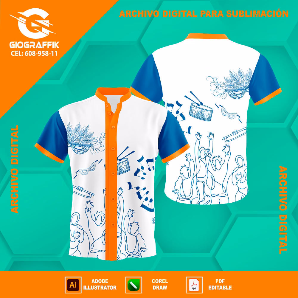 BLUE ORANGE CARNAVALERO WHITE
