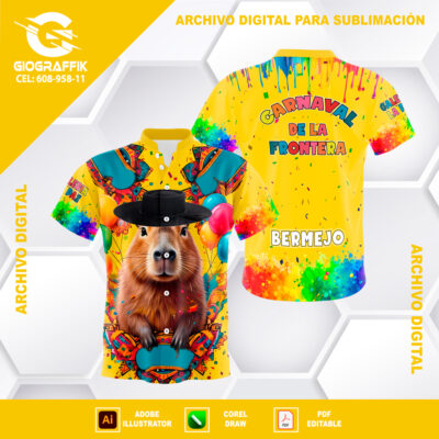 CAPIBARA YELLOW CARNAVALERO