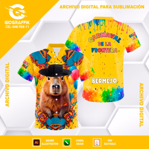 CAPIBARA YELLOW CARNAVALERO