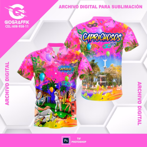CAPRICHOSOS ROSADO FIESTA CARNAVAL