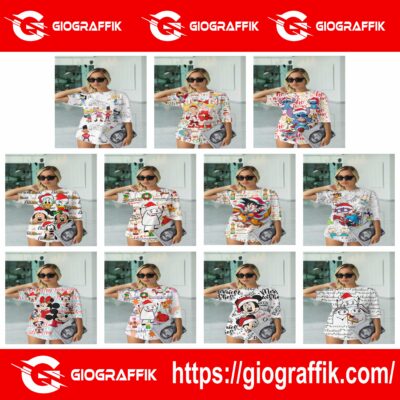 CARICATURAS NAVIDAD FULL PRINT