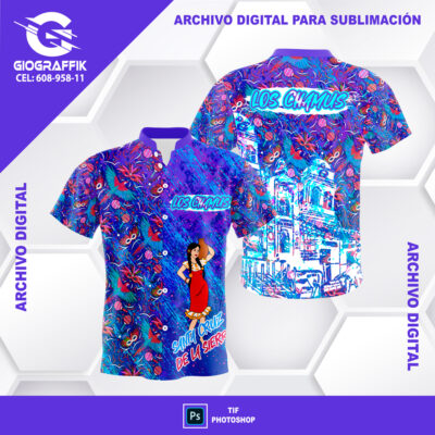 CARNAVAL BLUE TRAMA TINAJA MUJER