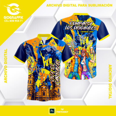 CARNAVAL BUE GRUNGE ORANGE