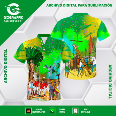 CARNAVAL GREEN YELLOW GRUNGE MANCHA