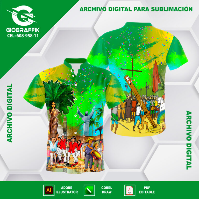 CARNAVAL GREEN YELLOW GRUNGE MANCHA