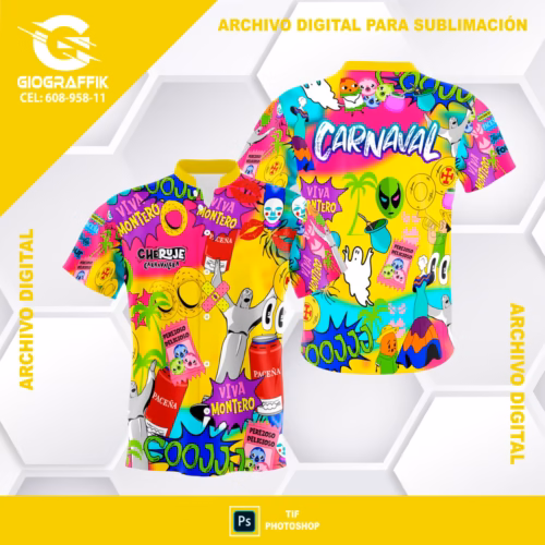 CARNAVAL MONTERO YELLOW ILUSTRACIONES