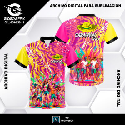 CARNAVAL ROSADO MANCHA TRAMA