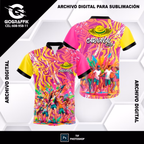 CARNAVAL ROSADO MANCHA TRAMA