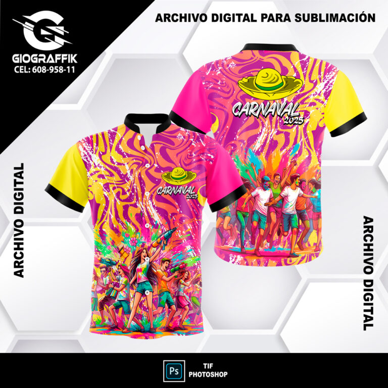 CARNAVAL ROSADO MANCHA TRAMA