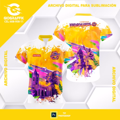 CARNAVAL YELLOW WHITE DESIGN