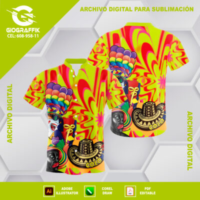 CARNAVALERO COLOMBIA YELLOW TRAMA