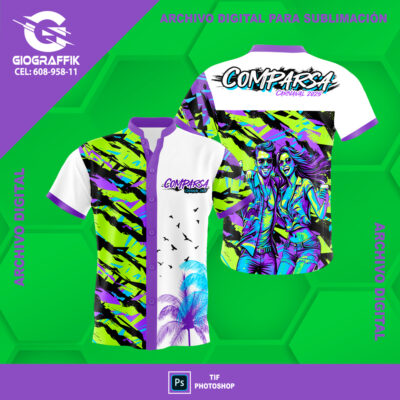 COMPARSA CARNAVAL GREEN MORADO