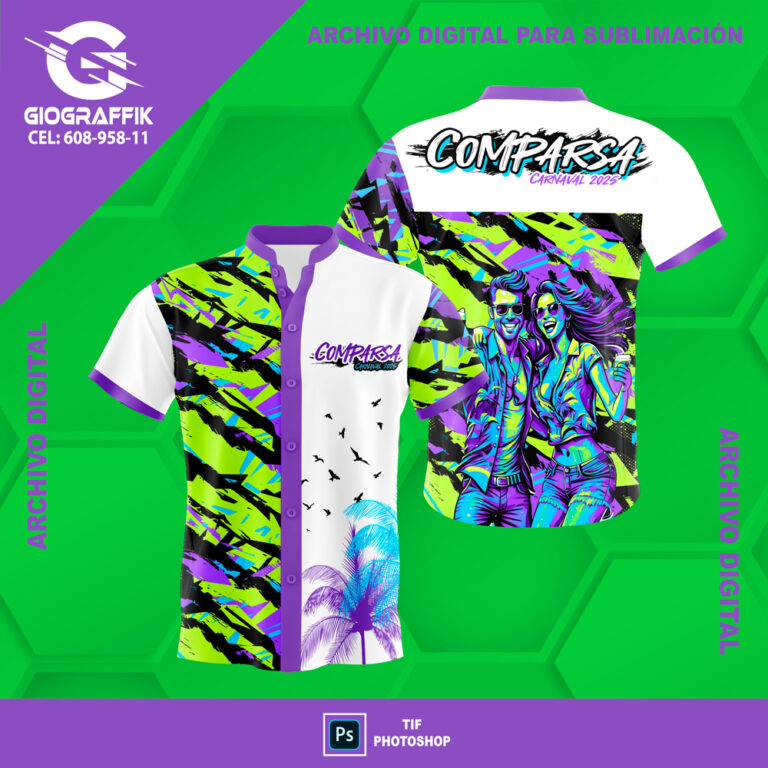 COMPARSA CARNAVAL GREEN MORADO