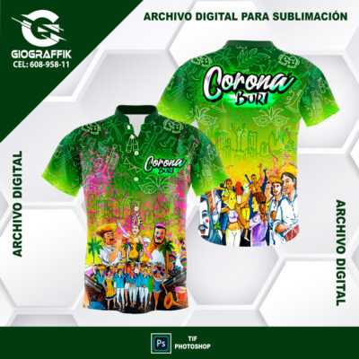 DEGRADE GREEN BLACK CARNAVAL