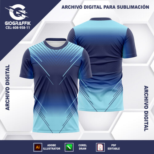DEGRADE LINEAS CRUZADAS CHINITO CIAN BLUE