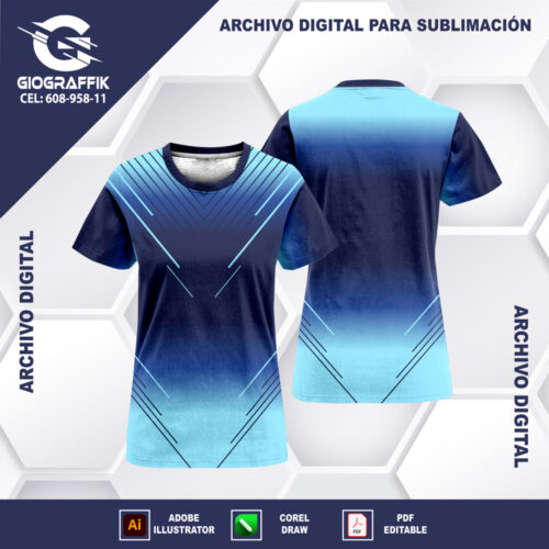 DEGRADE LINEAS CRUZADAS CHINITO CIAN BLUE