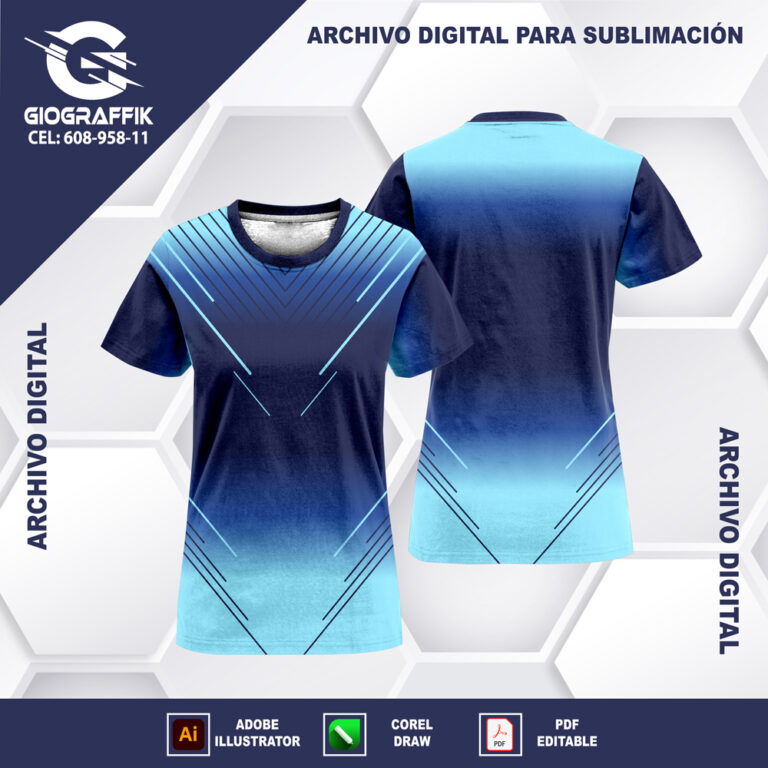 DEGRADE LINEAS CRUZADAS CHINITO CIAN BLUE