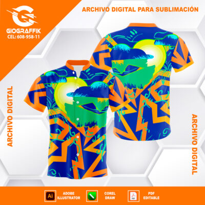 DEGRADE ORANGE CARNAVALERO BLUE