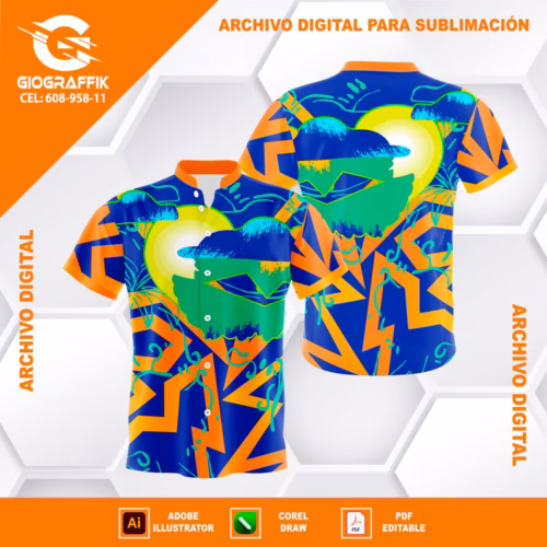 DEGRADE ORANGE CARNAVALERO BLUE