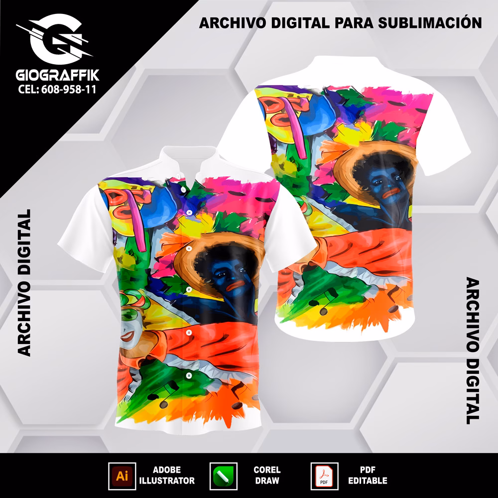 DESIGN GRUNGE CARNAVALERO COLORIDO