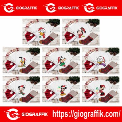 DISNEY PERSONAJES NAVIDAD - VECTORES