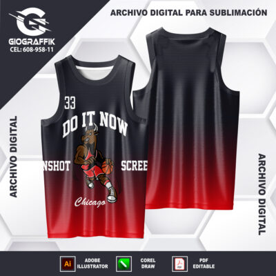 DO IT NOW BASKET DEGRADE BLACK RED TORO