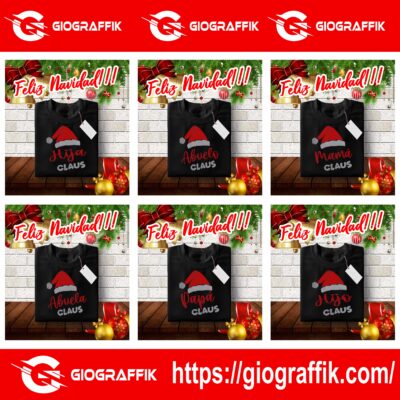 FAMILIA CLAUS NAVIDAD RED