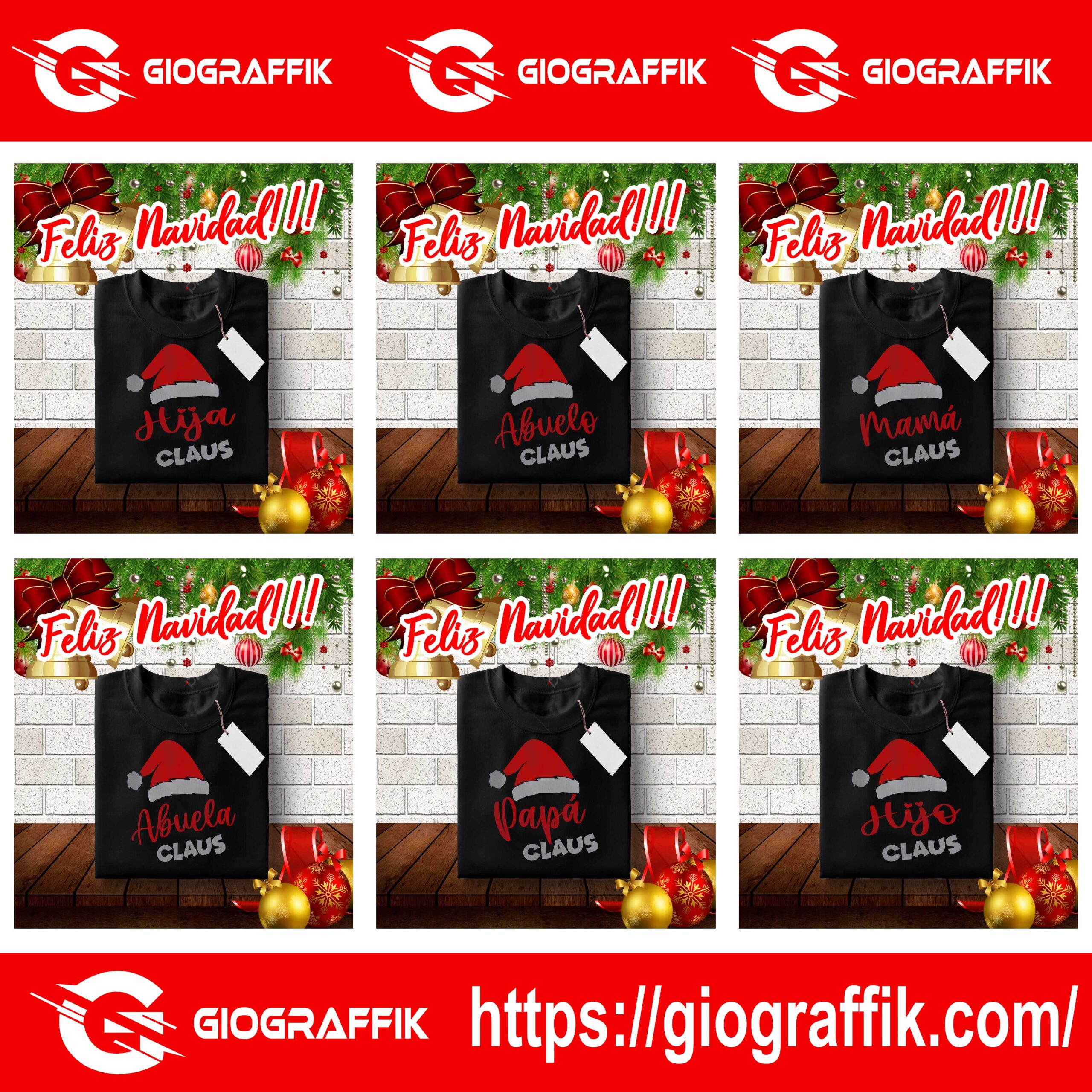 FAMILIA CLAUS NAVIDAD RED FAMILIA CLAUS NAVIDAD RED