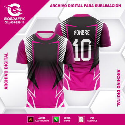 FILO GEOMETRIC CHINITO MAGENTA BLACK