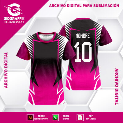 FILO GEOMETRIC CHINITO MAGENTA BLACK