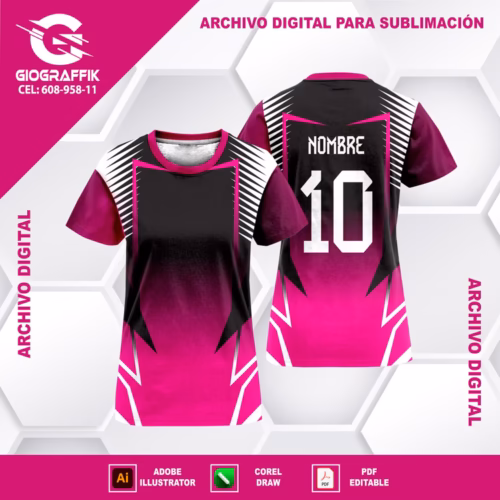FILO GEOMETRIC CHINITO MAGENTA BLACK