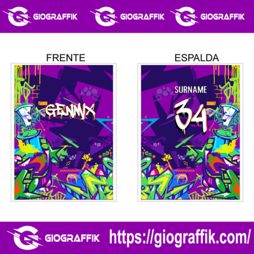 GENMX LILA GRAFFITI GEOMETRIC
