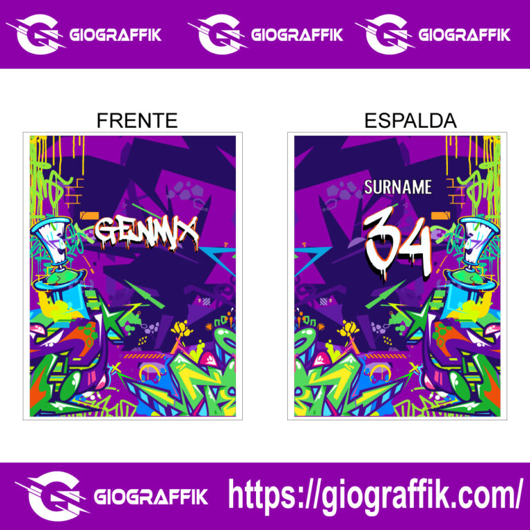 GENMX LILA GRAFFITI GEOMETRIC