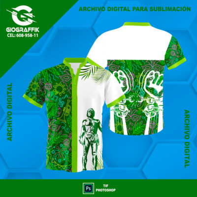 GREEN CADENAS WHITE TRAMA CARNAVAL