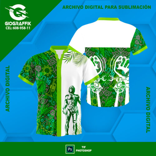GREEN CADENAS WHITE TRAMA CARNAVAL