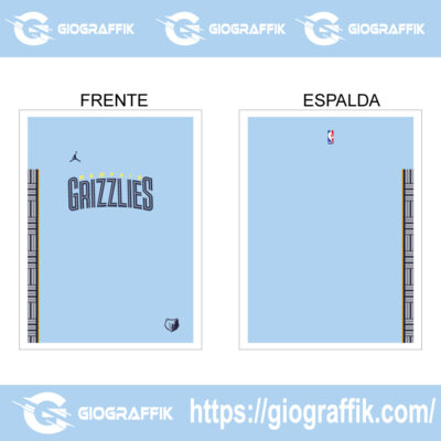 GRIZZLIES NBA CIAN PASTEL GEOMETRIC