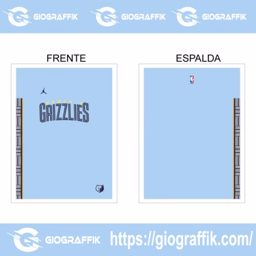 GRIZZLIES NBA CIAN PASTEL GEOMETRIC
