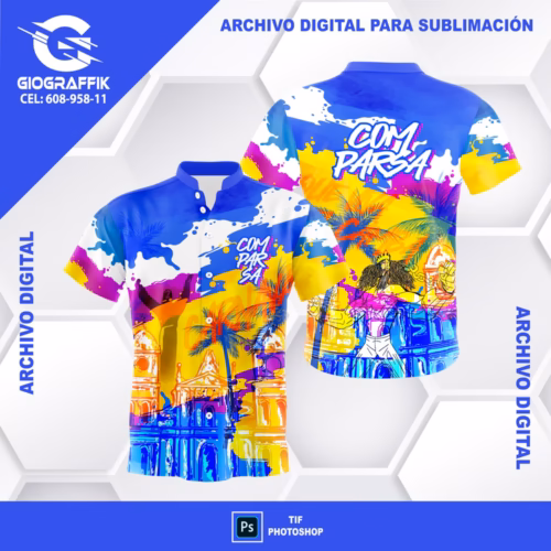 GRUNGE MANCHA CARNAVAL YELLOW BLUE MORADO