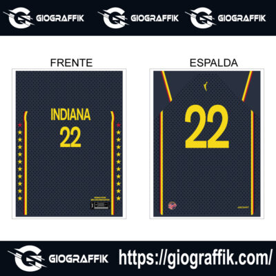 INDIANA MARINO BLUE ESTRELLAS YELLOW