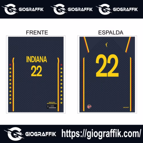 INDIANA MARINO BLUE ESTRELLAS YELLOW