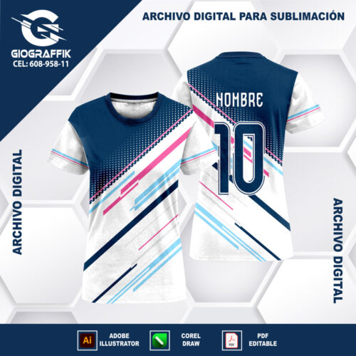 LINEAS GEOMETRIC CHINITO BLUE