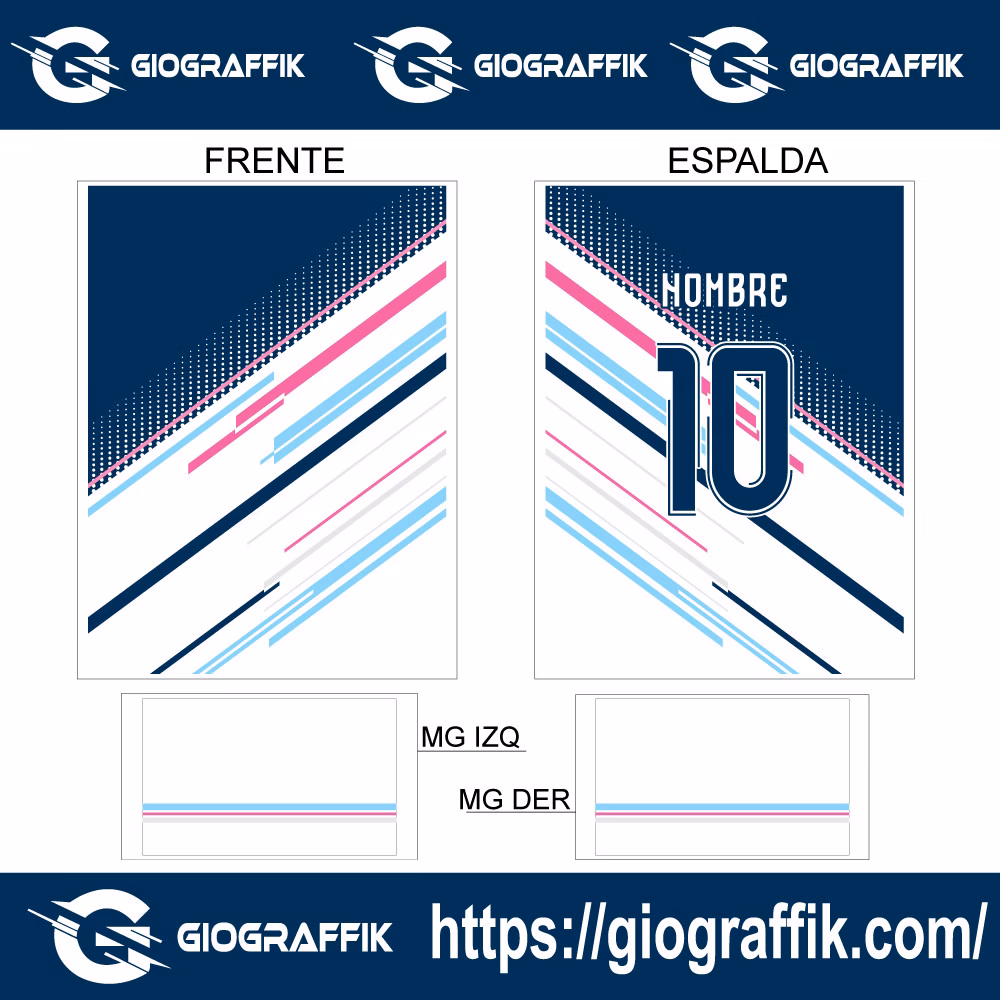 LINEAS GEOMETRIC CHINITO BLUE - Imagen 3