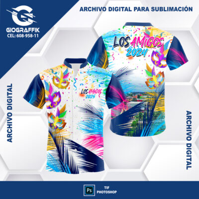 LOS AMIGOS WHITE BLUE CARNAVAL