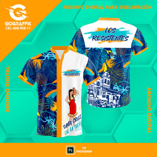LOS RESISTENTES BLUE HOJAS CARNAVAL