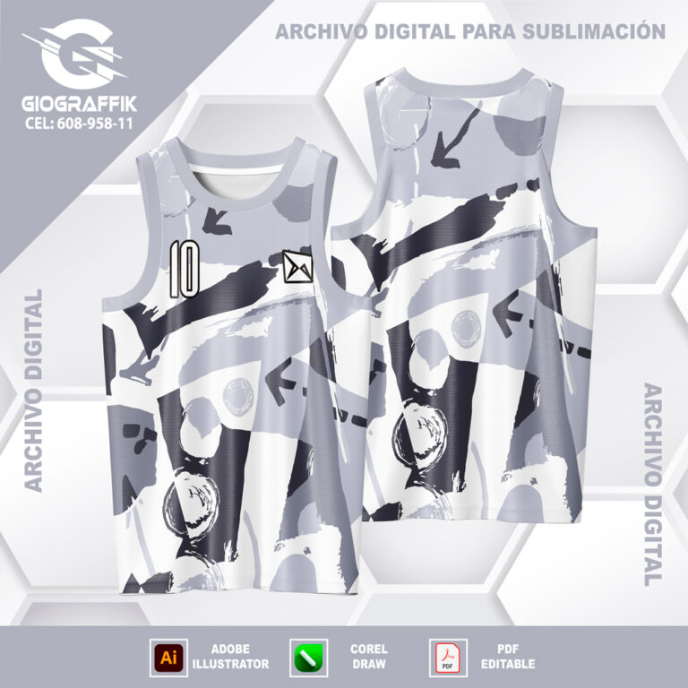 MANCHAS PINTURA ACUARELA SMS BASKET GRIS