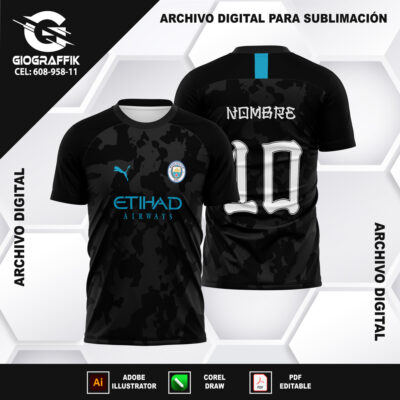 MANCHESTER CITY FANTASY CONCEPT GRUNGE