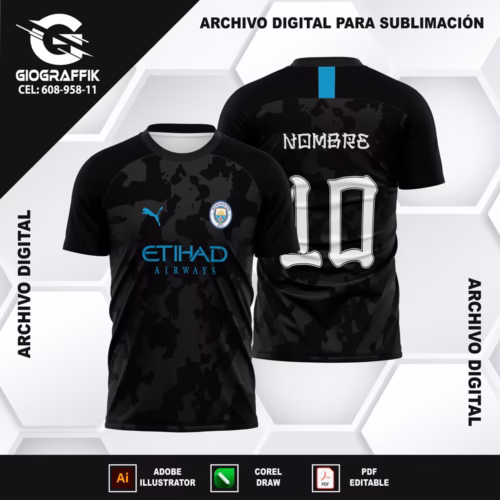 MANCHESTER CITY FANTASY CONCEPT GRUNGE