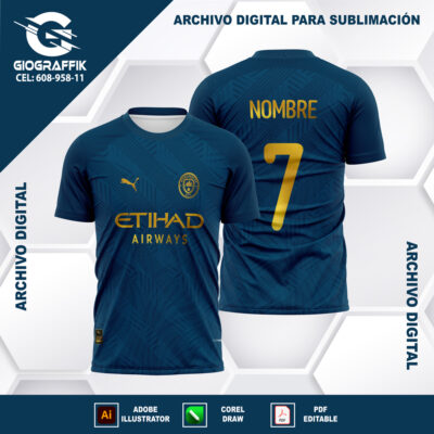 MANCHESTER CITY GOLD EDICION BLUE